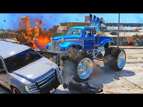 GTA 5 Funny/Brutal Impact Crashes Vol.8 Sasquatch