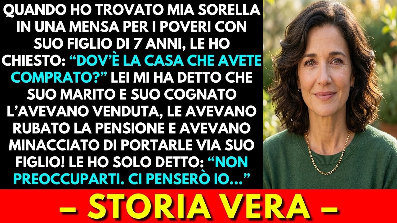 Trovai mia sorella in fila per un pasto gratuito. Suo marito diceva che aveva perso tutto, ma la verità era molto più terribile