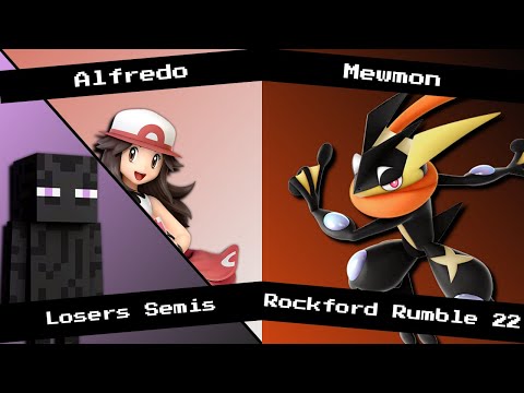 Losers Semis - Alfredo (Pokemon Trainer/Roy/Steve) vs Mewmon (Greninja) Rockford Rumble 22