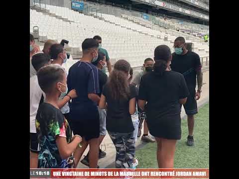 The kids from Maurelle met Jordan Amavi