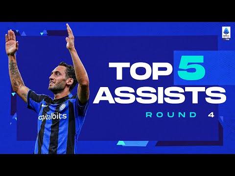 Calhanoglu’s perfect lofted pass for Barella | Top Assists | Round 4 | Serie A 2022/23