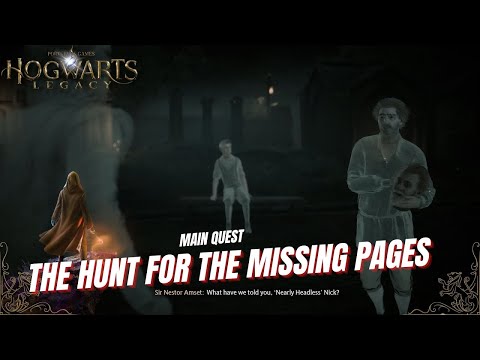 HOGWARTS LEGACY PS5 Walkthrough Gameplay Part 8 - SIR NICHOLAS The Hunt For The Missing Pages