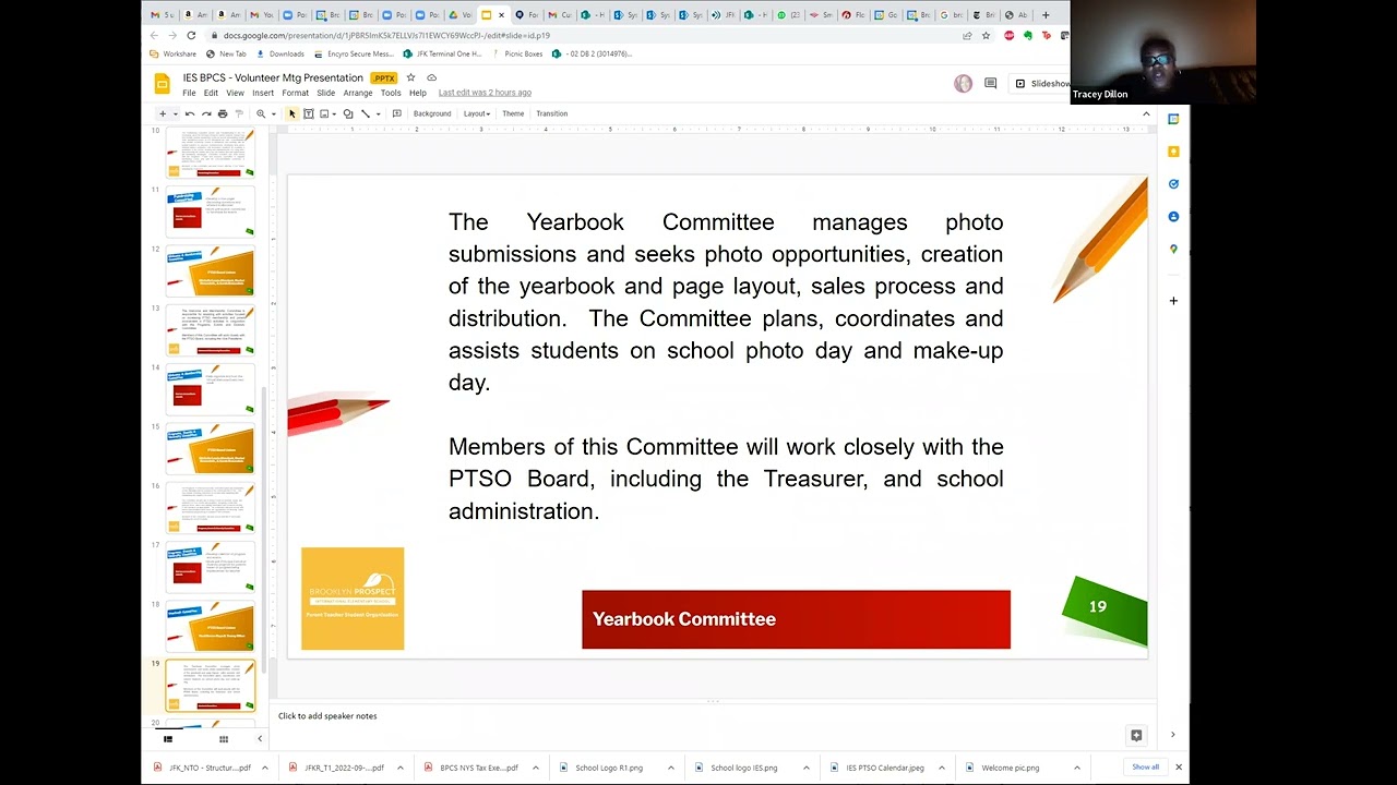 PTSO Volunteer Meeting - Sept 15, 2022
