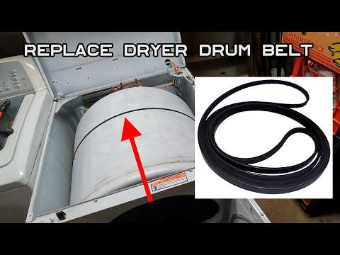 How To Replace Maytag Electric Dryer Drum Drive Belt Part No. 341241