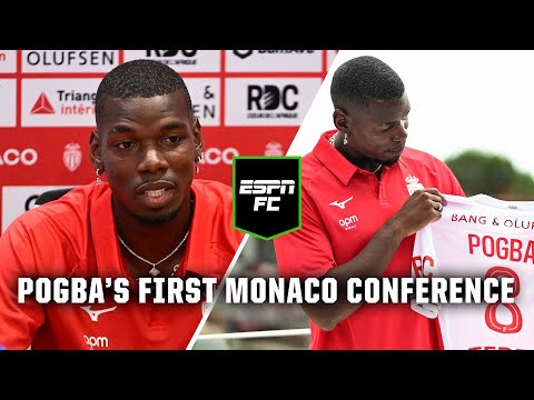 Paul Pogba’s first Monaco press conference 🔙 | ESPN FC