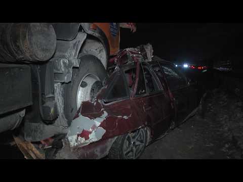 Камаз раздавил Нексию с пассажирами