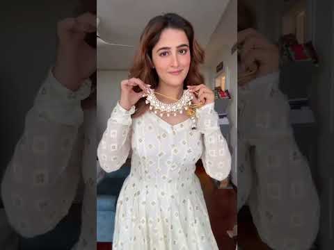 White Luxury Designer Faux Blooming Embroidered Anarkali Suit Set with Pant & Butterfly Net Dupatta