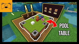 How to build a Snooker/Pool Table! Building Tutorials + Ideas for a Billiard Room in Minecraft