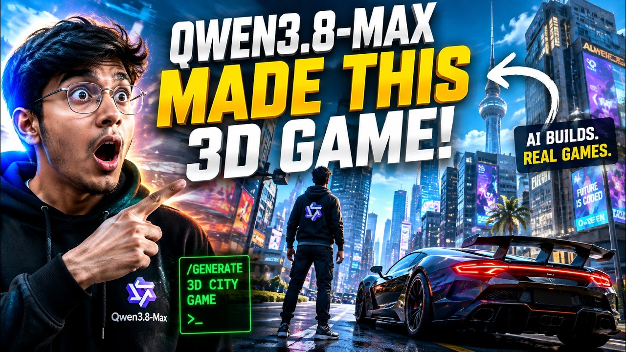 I Asked Qwen3.8-Max to Build a 3D City - Here's What Happened