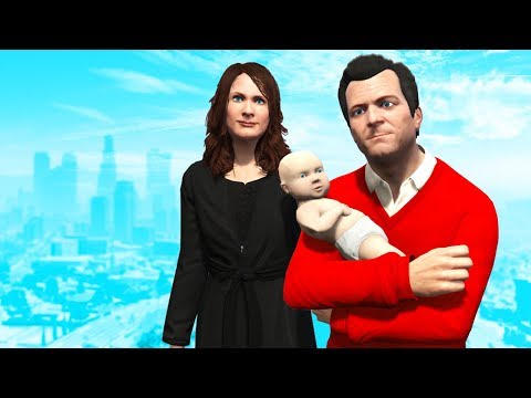 GTA 5 - MICHAEL HAS A BABY!! (GTA 5 Mods)