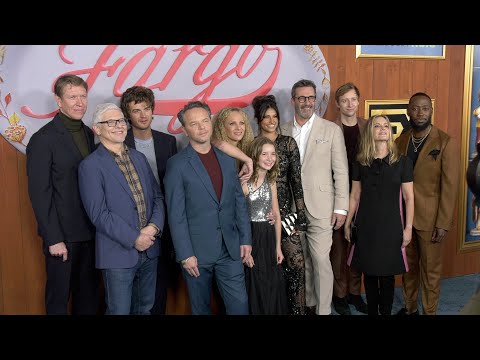 The cast of FX's "Fargo" Year 5 pose together at their premiere in Los Angeles
