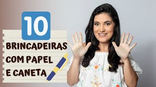 Top 10 brincadeiras divertidas com papel e caneta para crianças