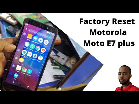 Factory Reset Motorola Moto E7 plus hard reset