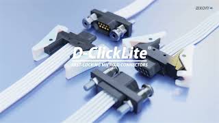 Fast-locking micro-D connectors