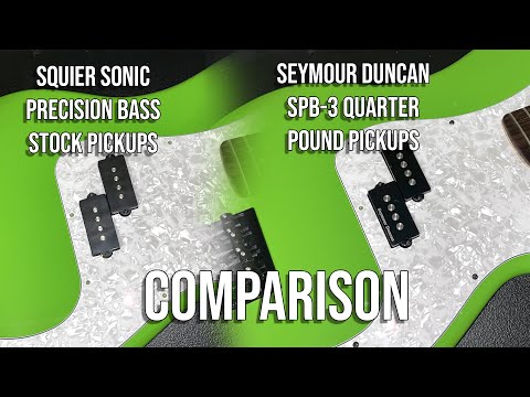 Seymour Duncan SPB3 Comparison, Squier Sonic PBass Stock Pickup
