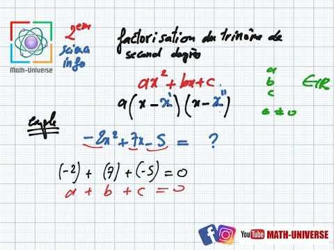 second degree equations part 2 factorization of the trinomial