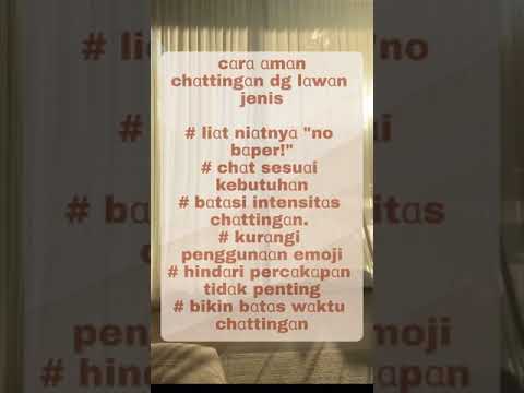 Cara Aman Chattingan Dengan Lawan Jenis#short