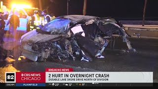 Serious crash closes DuSable Lake Shore Drive on Chicago