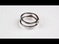 video - Asymmetrical Diamond Engagement Ring Wrap