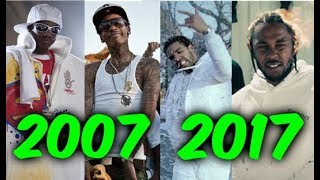 Most Popular Rap Songs of The Last 10 Years (2007-2017)