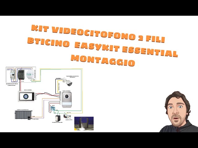 Vídeo relacionado con Bticino Easykit - 317913 - Kit de videoportero básico monofamiliar con 2 Cables con: 1 botón Externo, Timbre y cámara, 1 Monitor Interno de 7 Pulgadas a Color Manos Libres