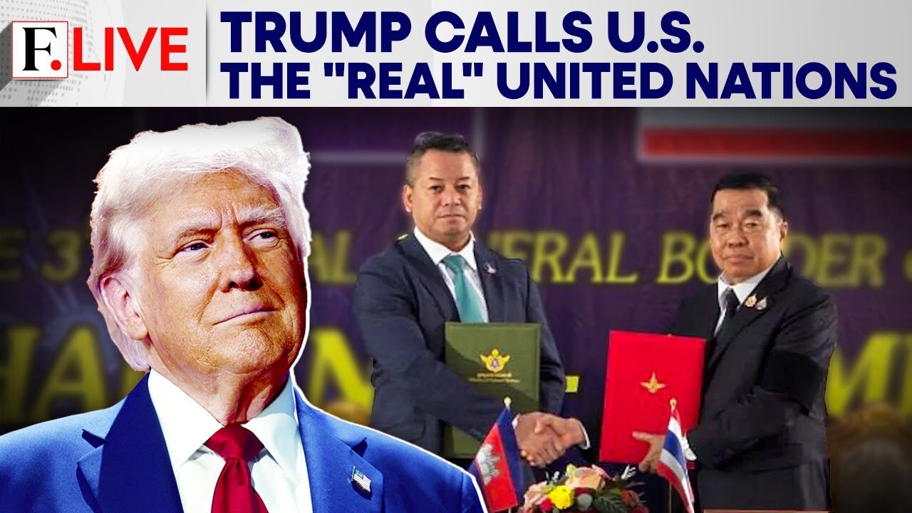 Trump Claims Credit For Thai-Cambodia Truce, Calls US the "Real" UN | Firstpost  Live | N18G