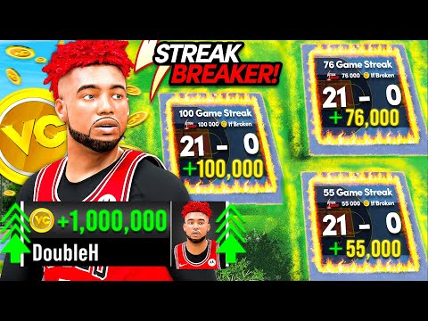 I became the #1 Streak Breaker & made 1 Million VC! Versing 95+ Win% Players on NBA2K26!