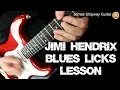 Jimi Hendrix Easy Blues Guitar Licks Lesson