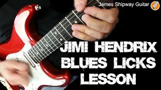 Jimi Hendrix Easy Blues Guitar Licks Lesson