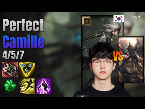 Perfect Top Camille vs Pantheon lol KR solo rank Full Game 15.2 | 퍼펙트 카밀 vs 판테온