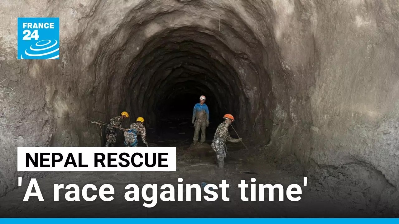 Nepal races to find hundreds stuck in hydropower tunnels following floods • FRANCE 24 English