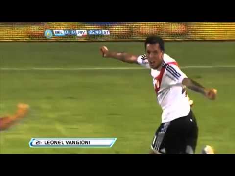 Gool de Vangioni .Belgrano 0 River 1. Fecha 1 Estadio Mario alver kepes