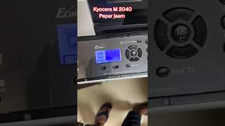 Kyocera M2040 pepar jaam Error code JAM0 501 Red light biking problem #kyocera #service #aloknirmal
