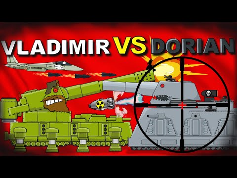 Battle of mega tanks: Vladimir VS Dorian - Cartoons about tanks