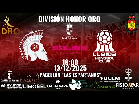 DIVISIÓN HONOR ORO | SOLISS BM POZUELO DE CVA - LLEIDA HANDBOL CLUB  | 2025/2026