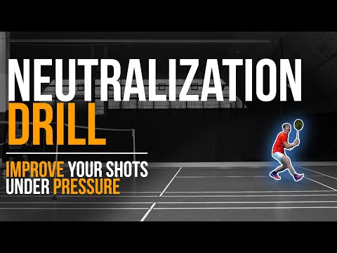 2 vs. 1 Badminton Drill: Neutralization