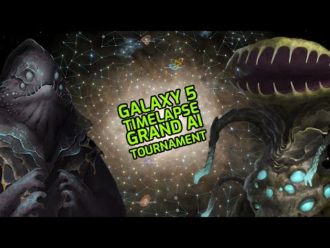 Stellaris Timelapse Grand AI Tournament 2022 - Galaxy 5 - 200 years Starting Round.