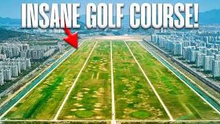 I play the WEIRDEST Golf Course in the World! (Runway-Style Course)