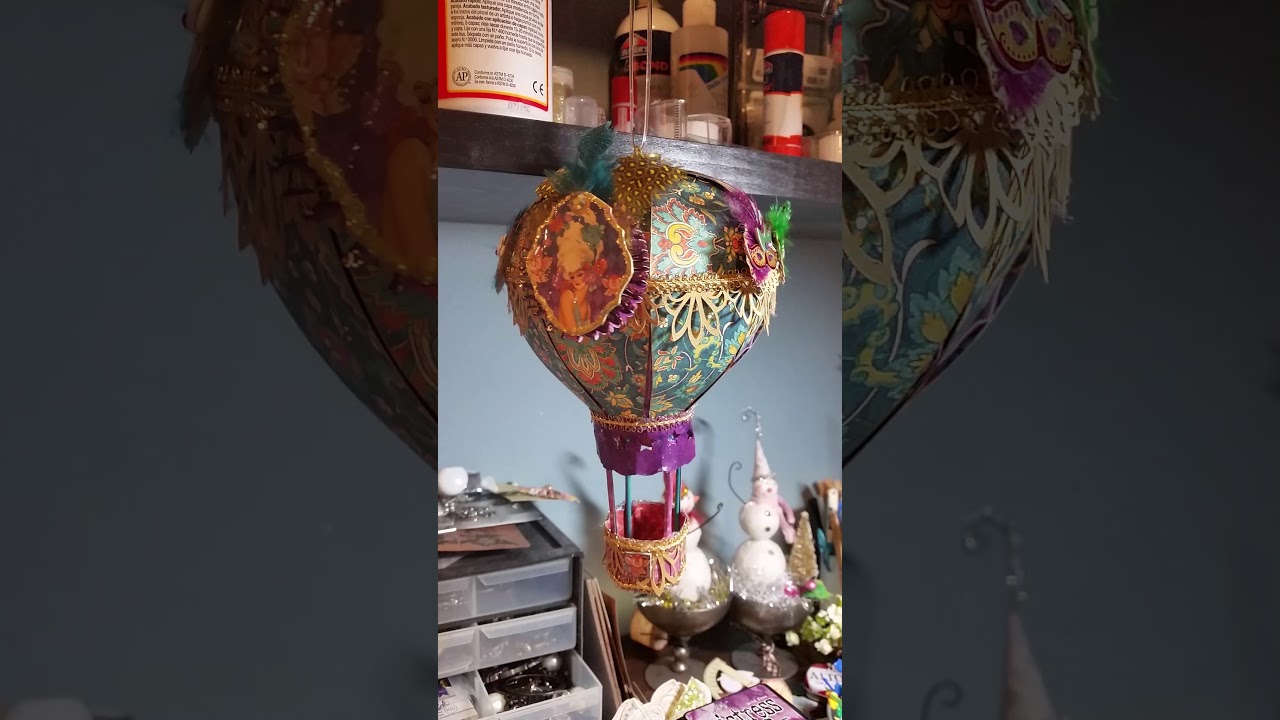 Watch video Midnight Masquerade Hot Air Balloon Mobile/Model Now Midnight Masquerade Hot Air Balloon Mobile/Model