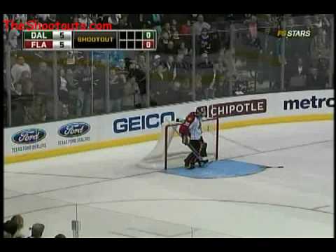 James Neal (DAL) vs. Scott Clemmensen (FLA) Shootout October 30, 2009