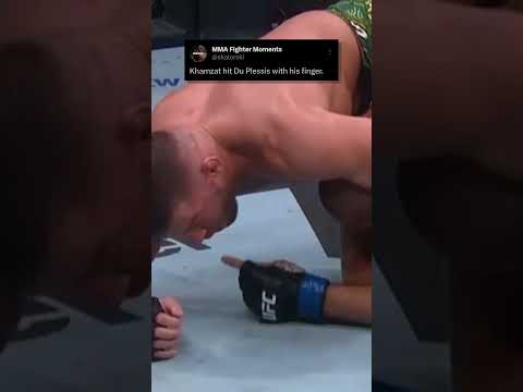 🐺Khamzat Ends the Fight with a Finger Strike😭