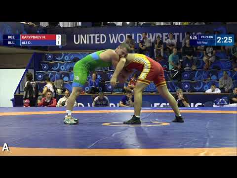 1/8 FS - 74 kg: N. KARYPBAEV (KGZ) v. D. ALI (BUL)