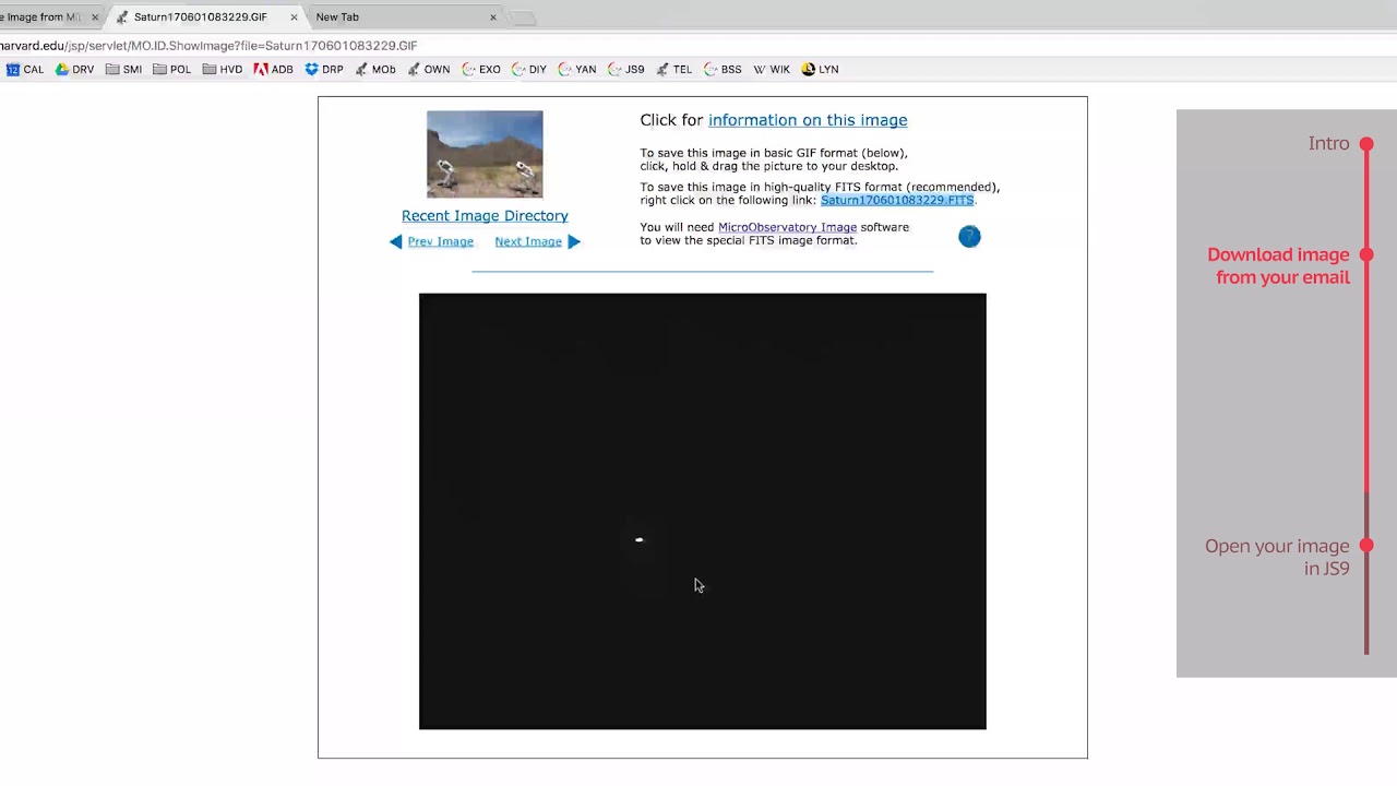 MicroObservatory | How to Open a FITS Image