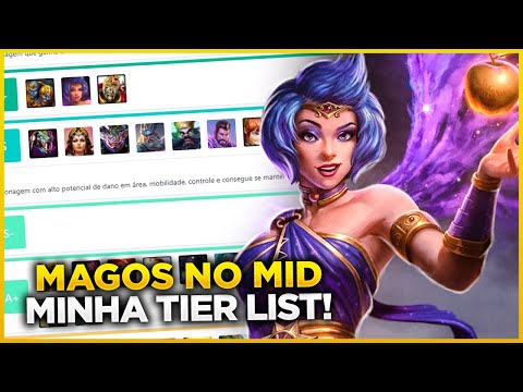 SMITE BRASIL | TIER LIST - MAGOS NO MID!