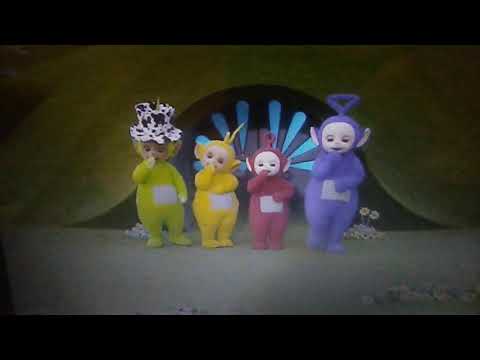 The Teletubbies Walk To The Magic Windmill With T.U.F.F. Puppy Title Card Music (Sixpence)