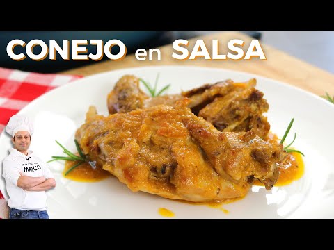 CONEJO en SALSA receta italiana tradicional ✅