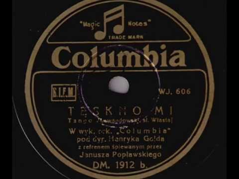 Polish tango: Henryk Gold Orch. - Tęskno mi (I'm Longing) 1934