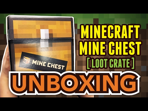 Minecraft Mine Chest (Loot Crate) Unboxing !!