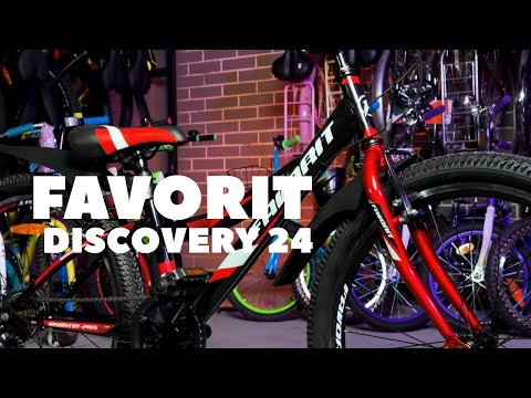 Велосипед Favorit Discovery 24 (11, зеленый) DIS24V11GN - видео 1