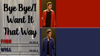 Glee - Bye Bye Bye/I Want It That Way | Line Distribution + Lyrics